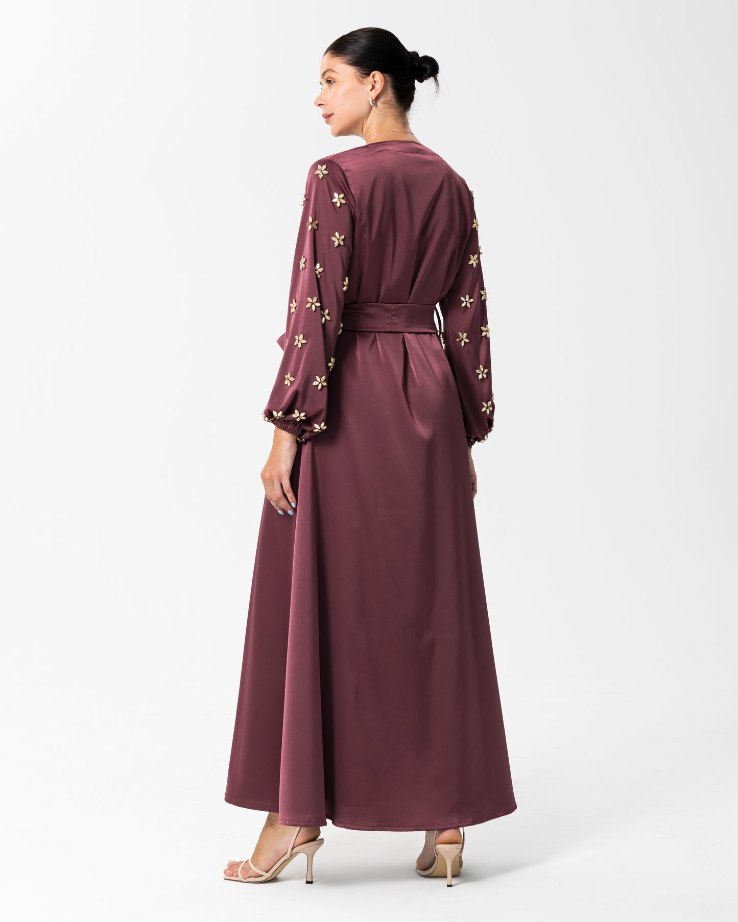 Amarah Sequined overcoat and dress Dust Rose