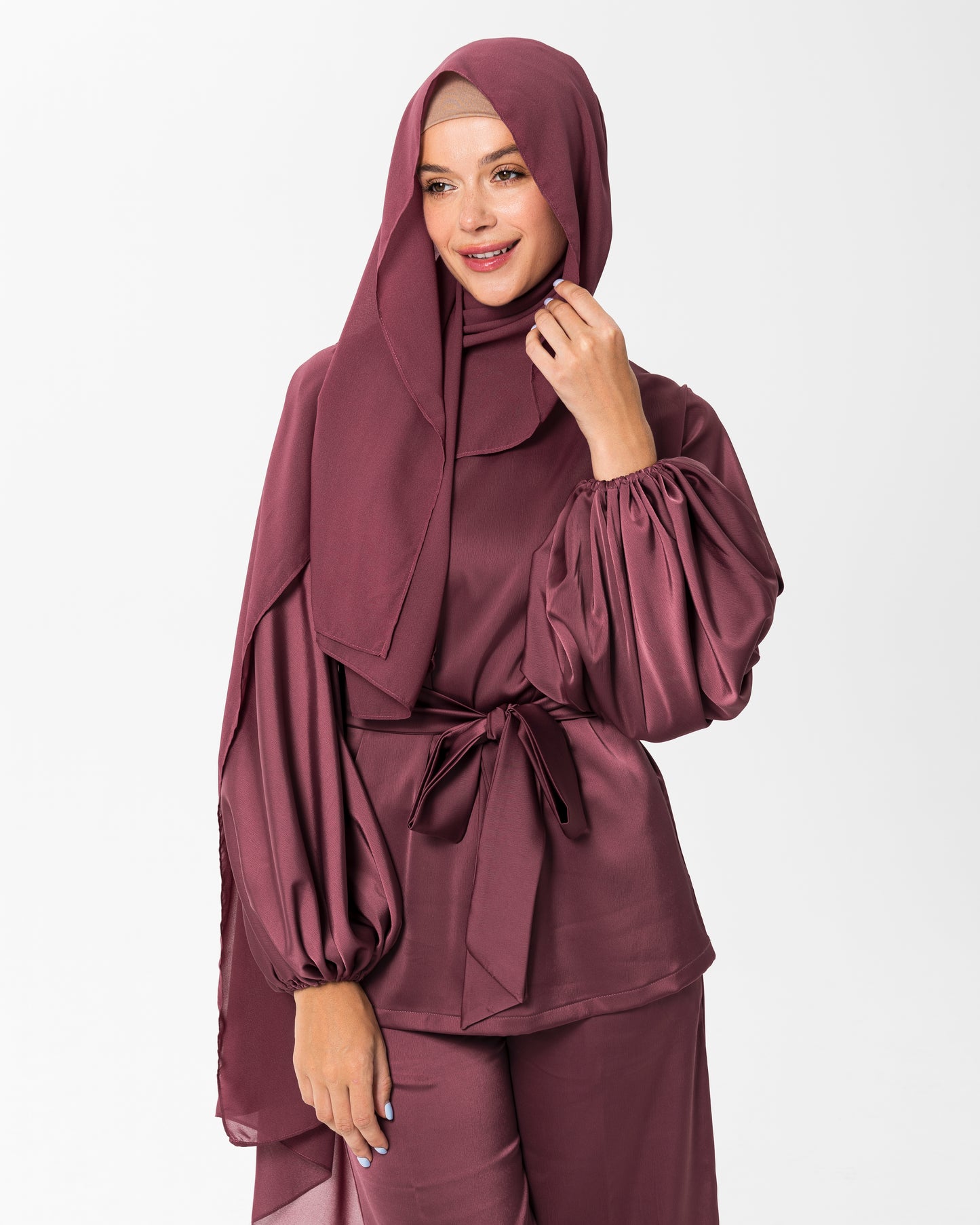 Dust Rose Chiffon Hijab