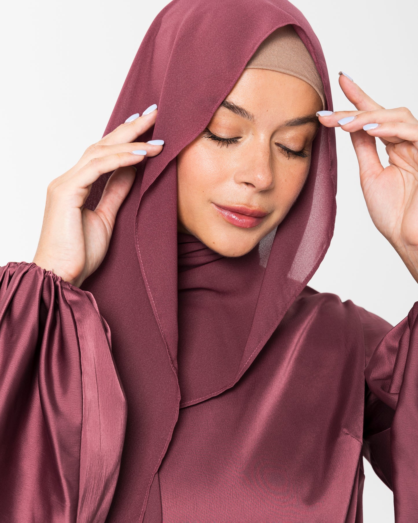 Dust Rose Chiffon Hijab