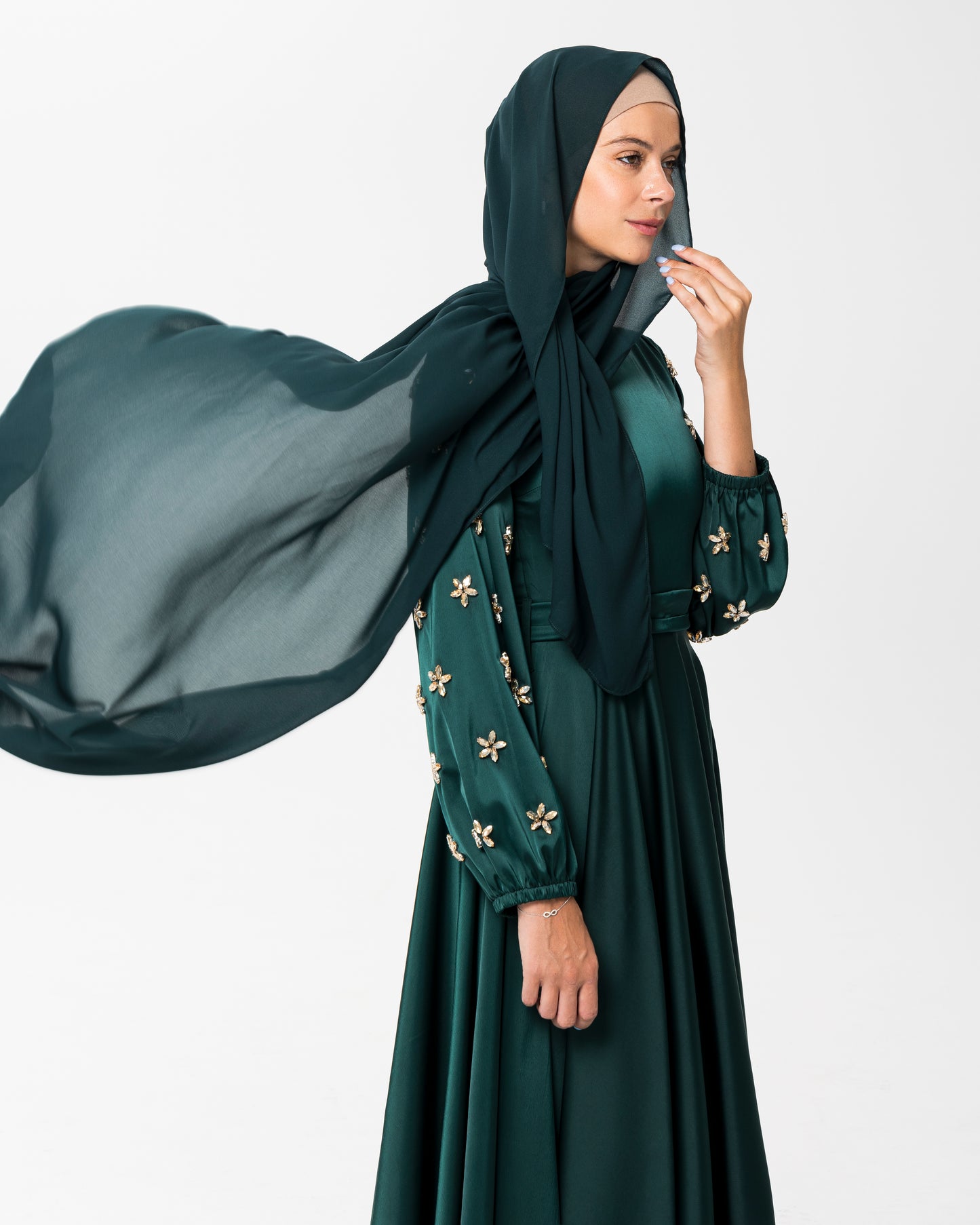 Emerald Chiffon Hijab