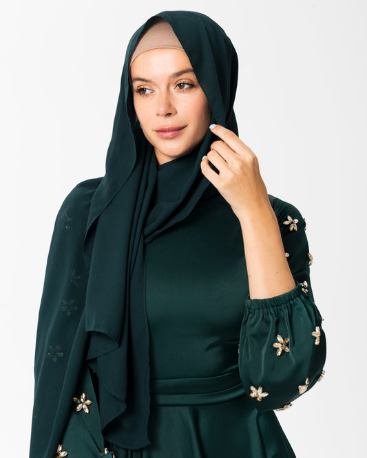 Emerald Chiffon Hijab